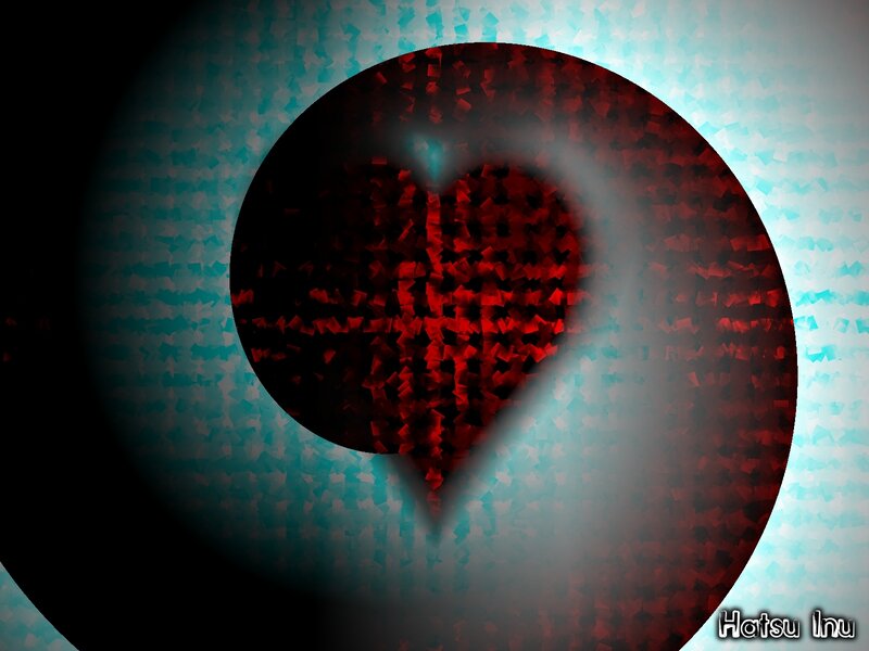 Red Heart Shape — Abstract