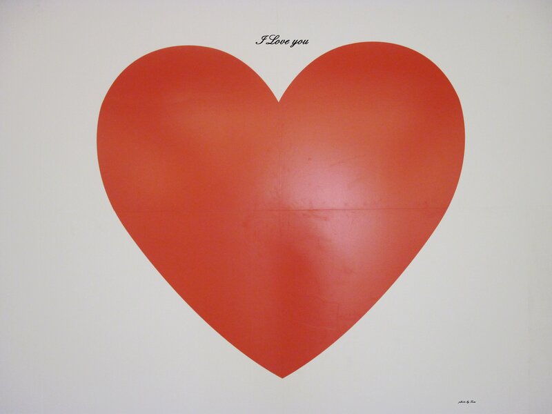 Red Heart Shape — Calm, Minimalist