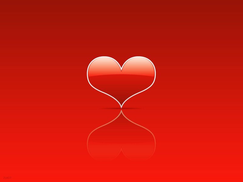 Red Heart Shape — Calm