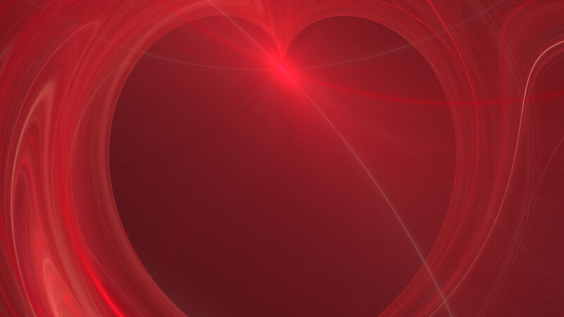 Red Heart Shape — Dramatic, Abstract