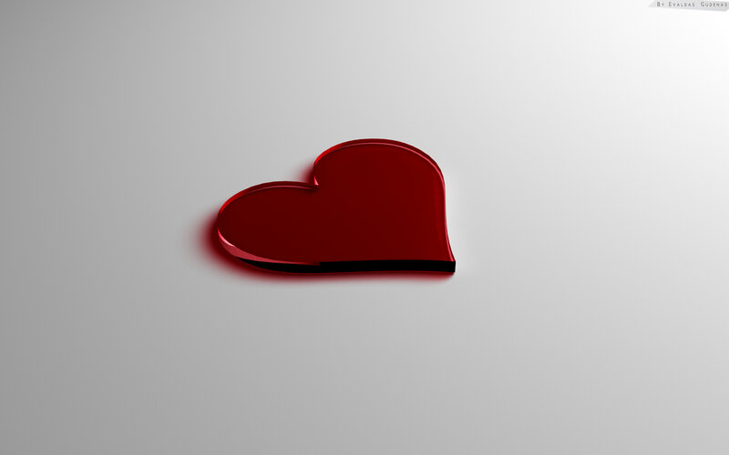 Red Heart Shape — Minimalist