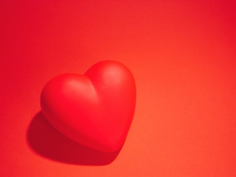 Red Heart Shape — Simple, Photograph