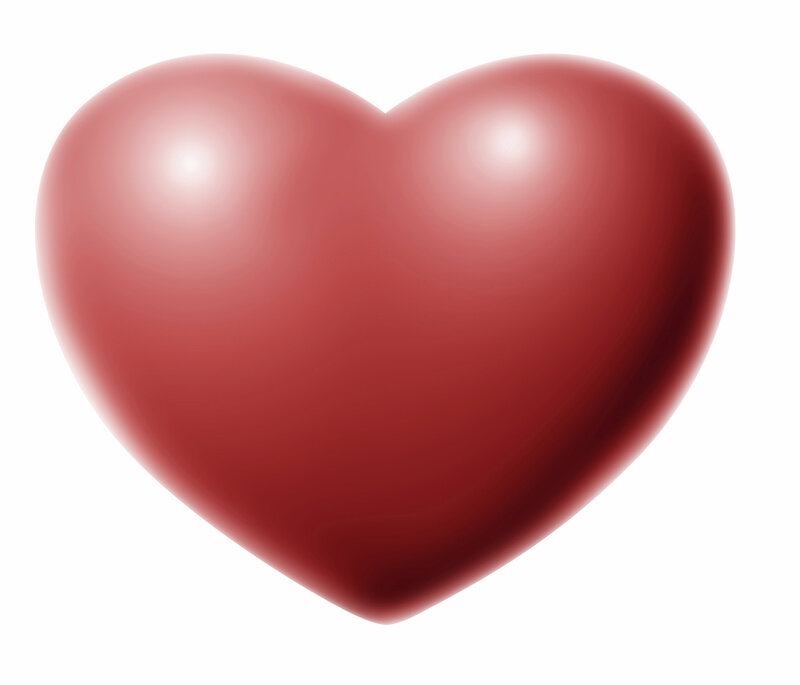 red heart shape