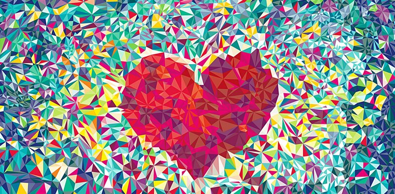 Red Heart Shape — Vibrant