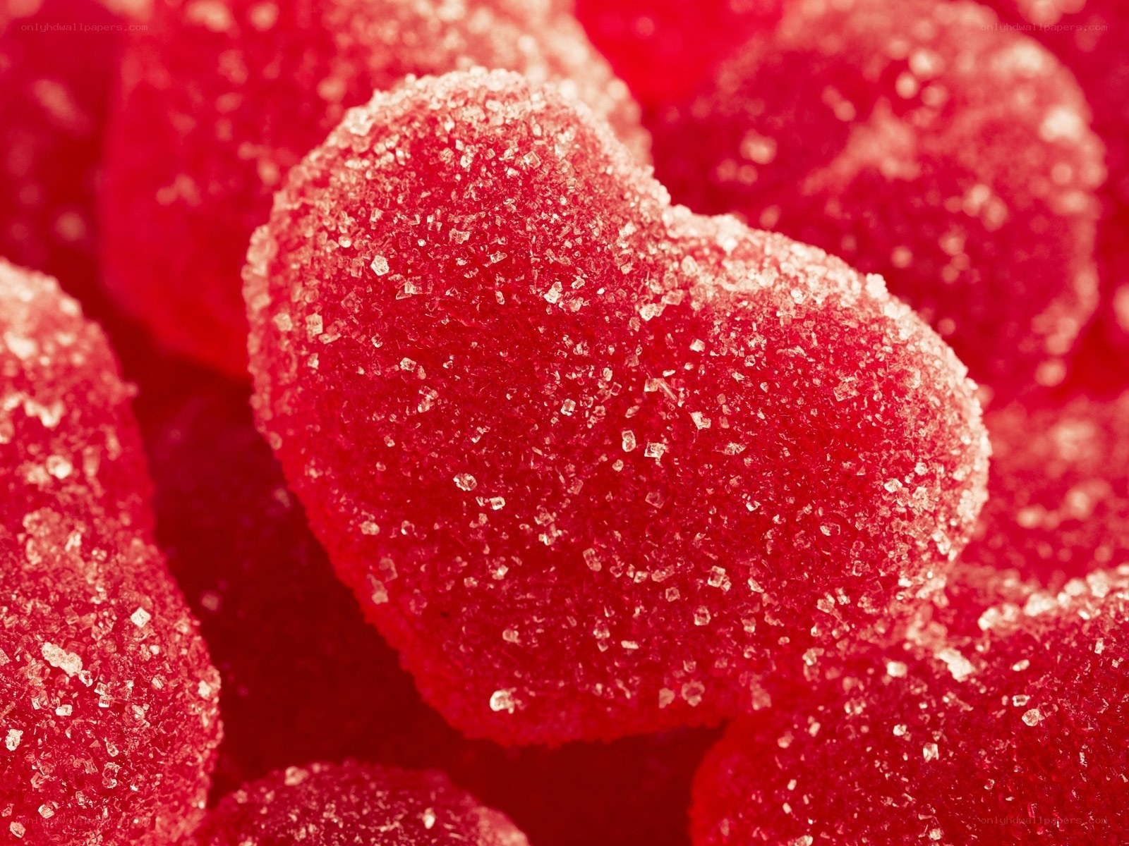 red heart-shaped candies