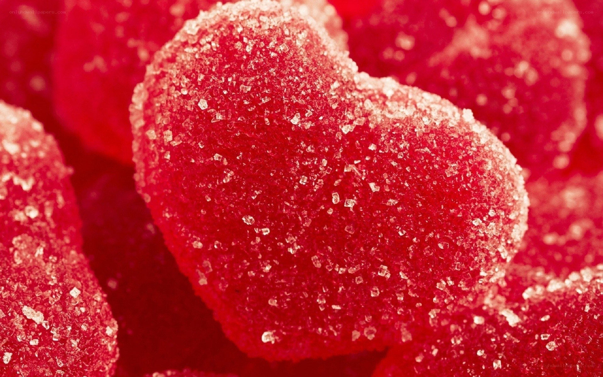 red heart-shaped candies
