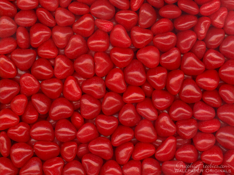 Red Heart-shaped Candies — Calm
