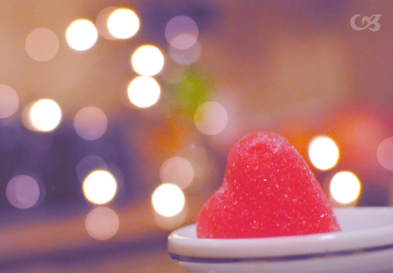 Red Heart-shaped Candy — Romantic