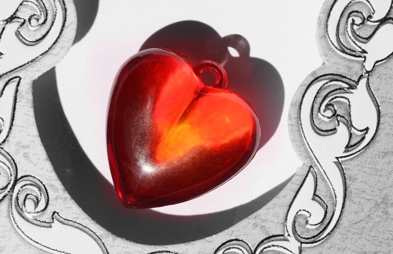 Red Heart-shaped Pendant