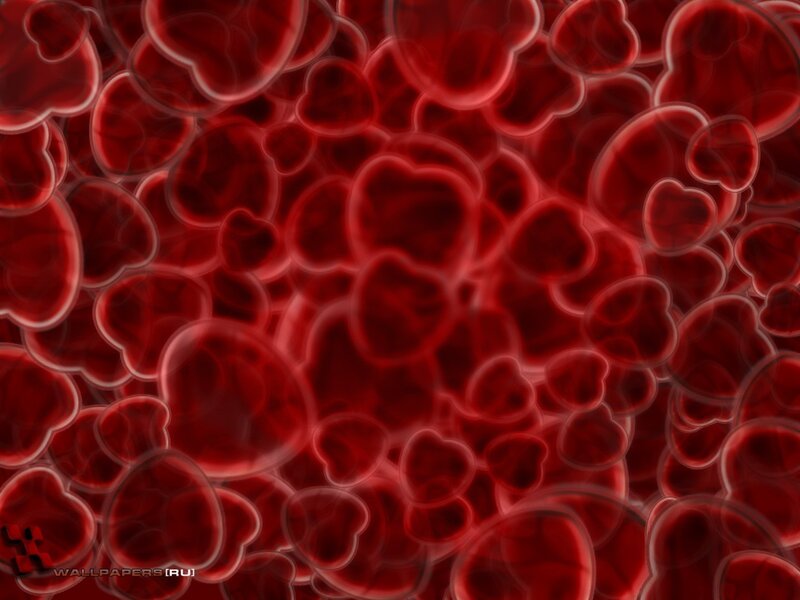 red heart shapes background