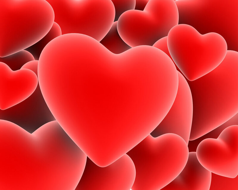 Red Heart Shapes