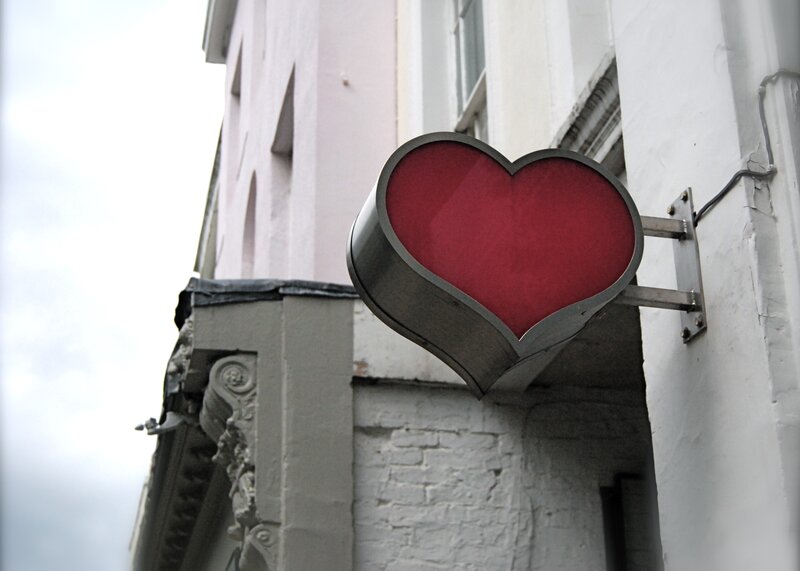 Red Heart Sign