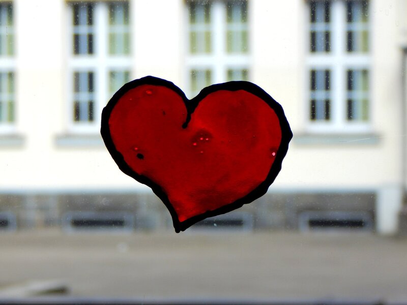 Red Heart Sticker