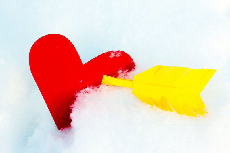 Red Heart with Arrow — Calm