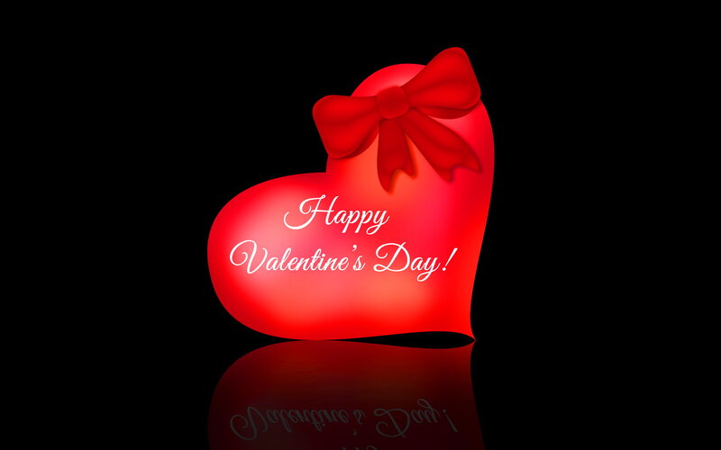 Red Heart with Bow — Romantic