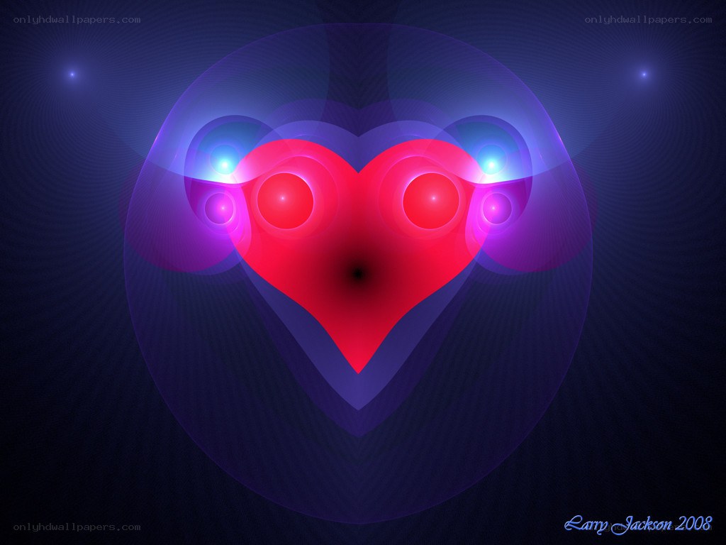 Red heart with glowing aura