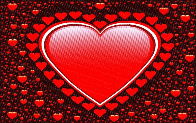 Red Heart with Hearts — Romantic
