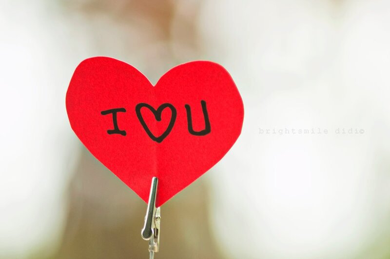 Red Heart with I Love You