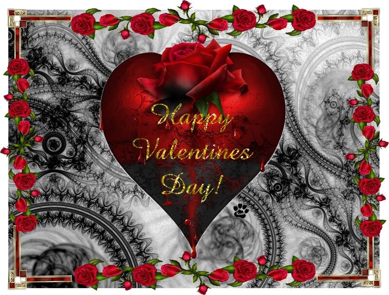 Red Heart with Rose