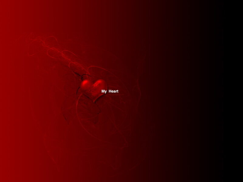 Red Heart with Smoke — Dramatic