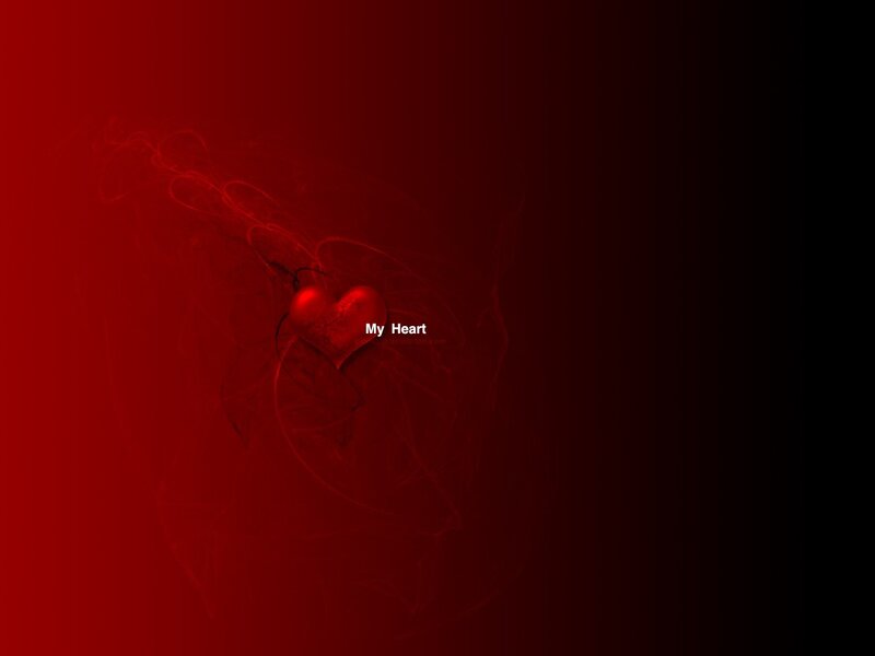 red heart with smoke