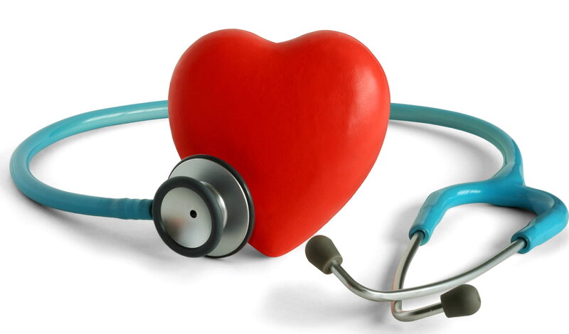 Red Heart with Stethoscope