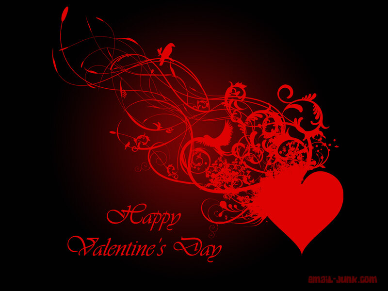 Red Heart with Swirls