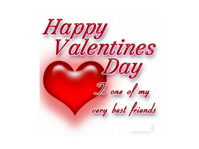 Red Heart with Text — Celebratory