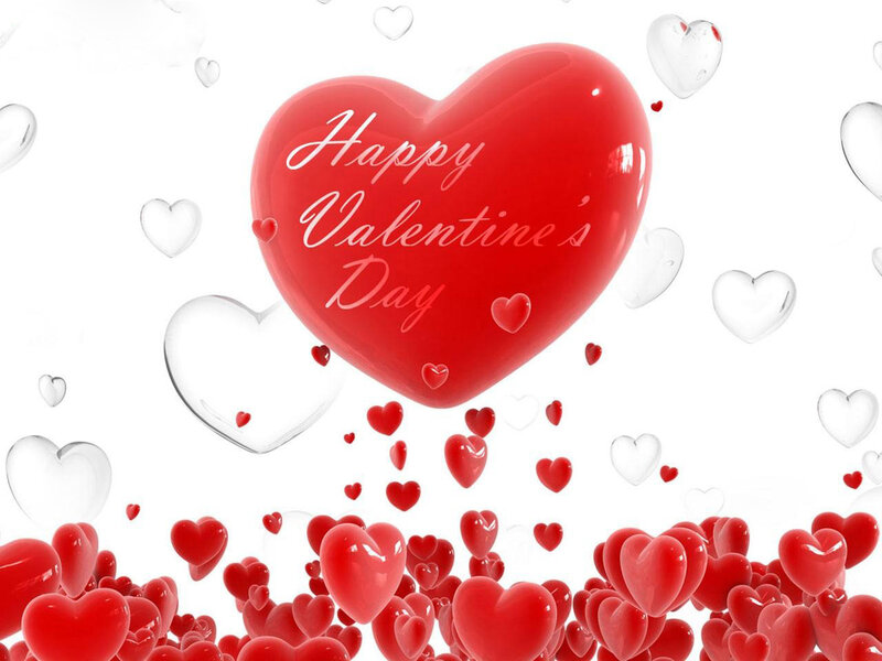 Red Heart with Text — Festive, 3d Render