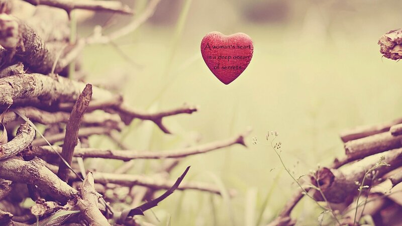 Red Heart with Text — Serene