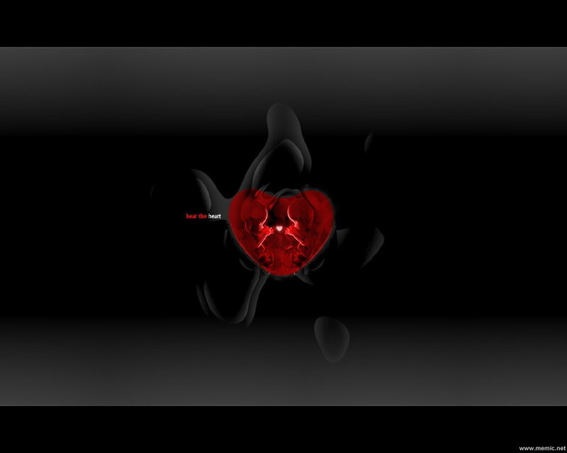 red heart with text