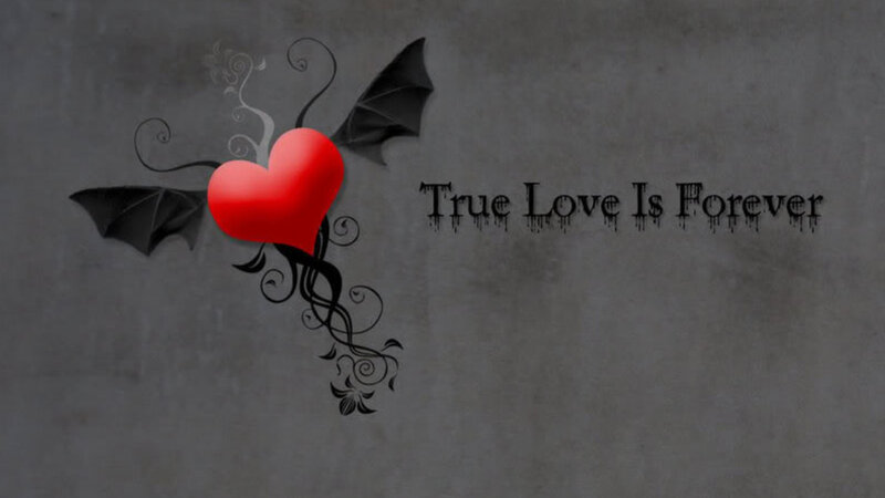 Red Heart with Wings — Gray