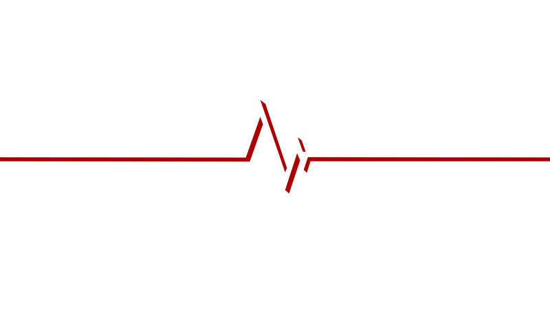 red heartbeat line