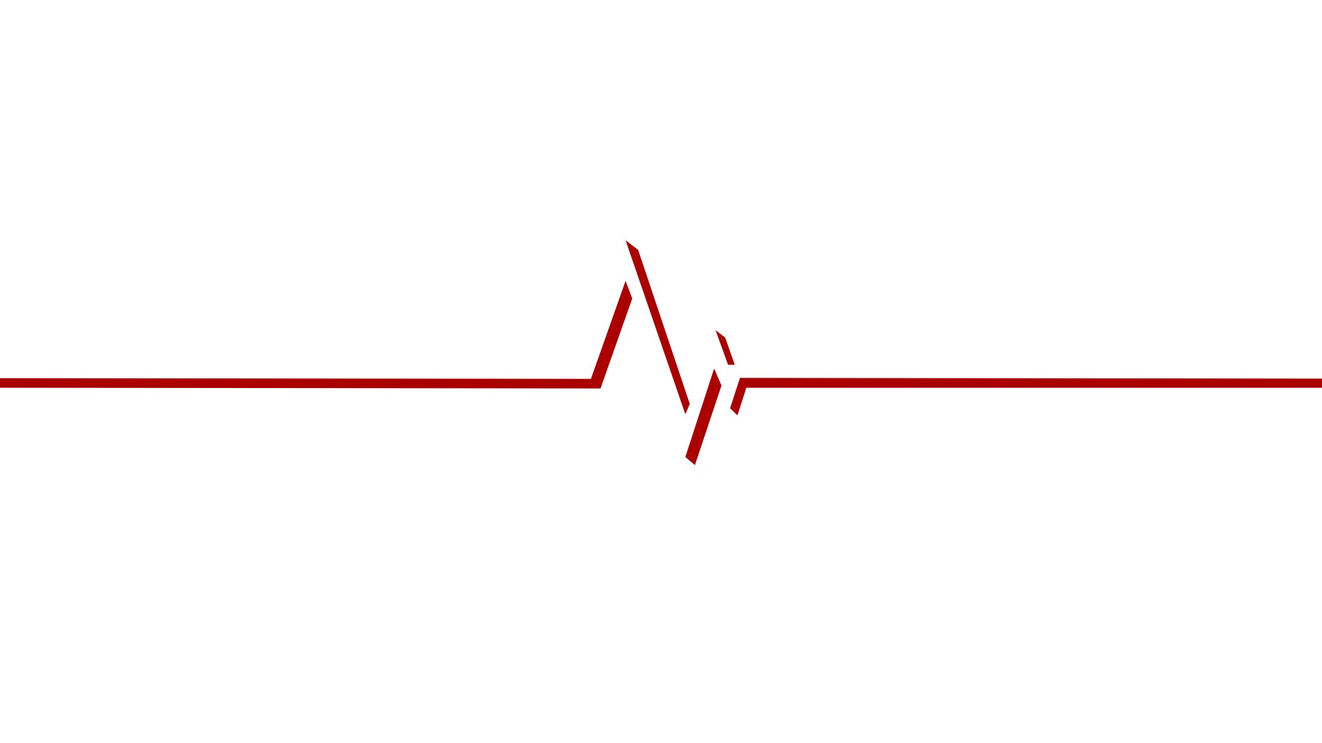 red heartbeat line