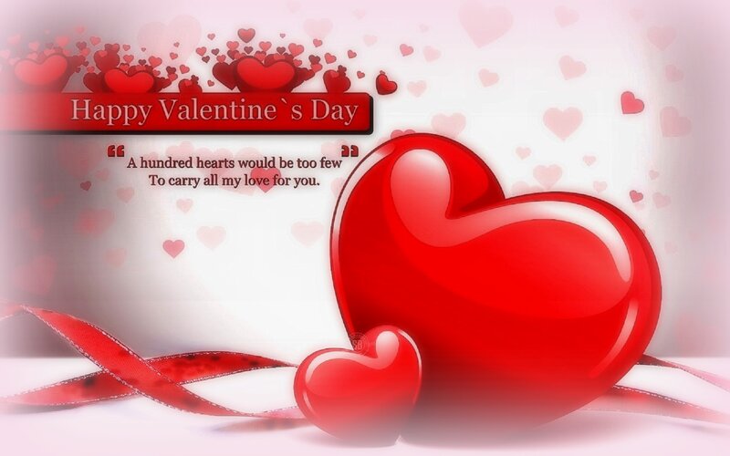 Red Hearts and Ribbon