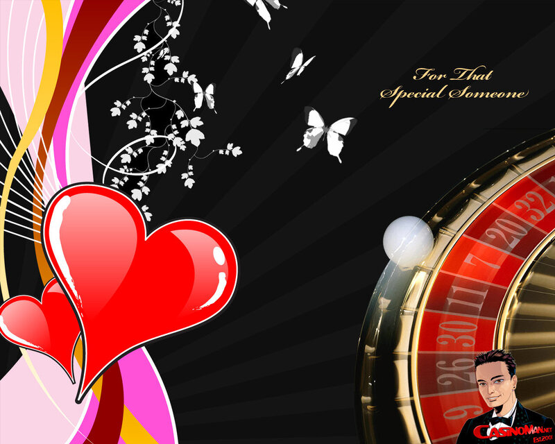 Red Hearts and Roulette Wheel