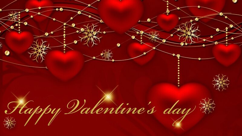 Red Hearts and Snowflakes — Festive