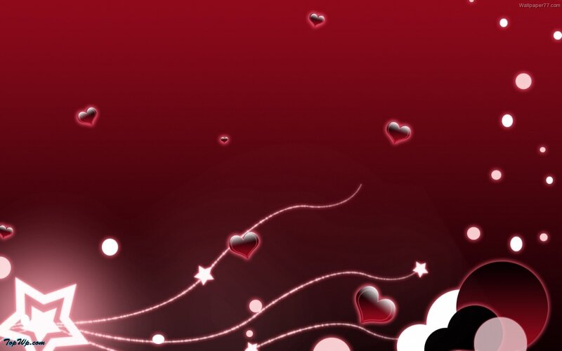 red hearts and stars wallpaper