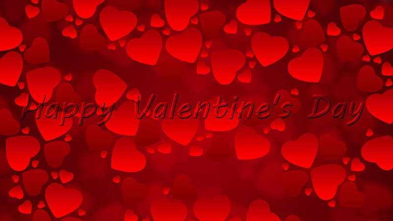 Red Hearts Background — Romantic