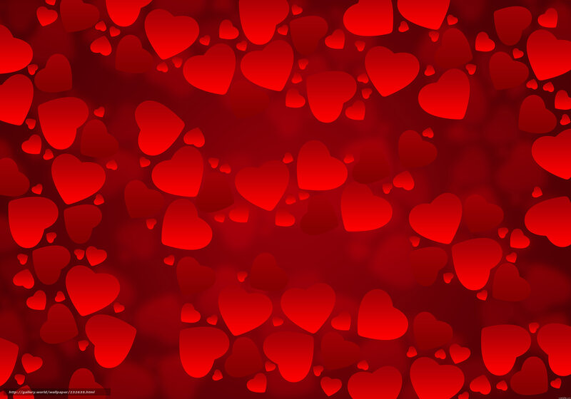 red hearts background