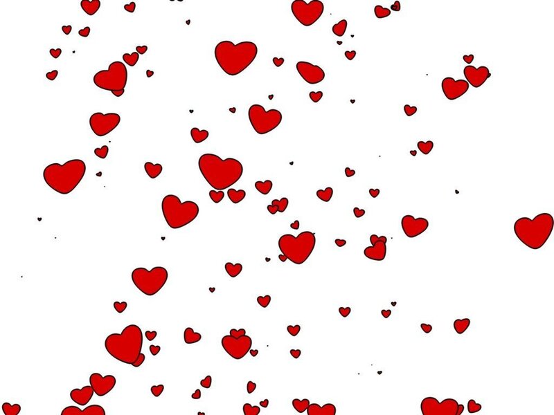Red Hearts Falling