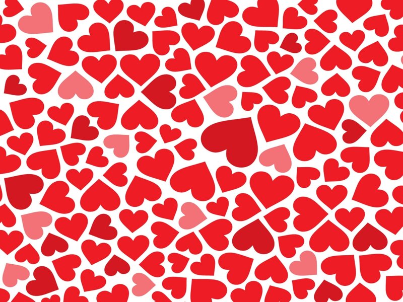 Red Hearts Pattern — Festive