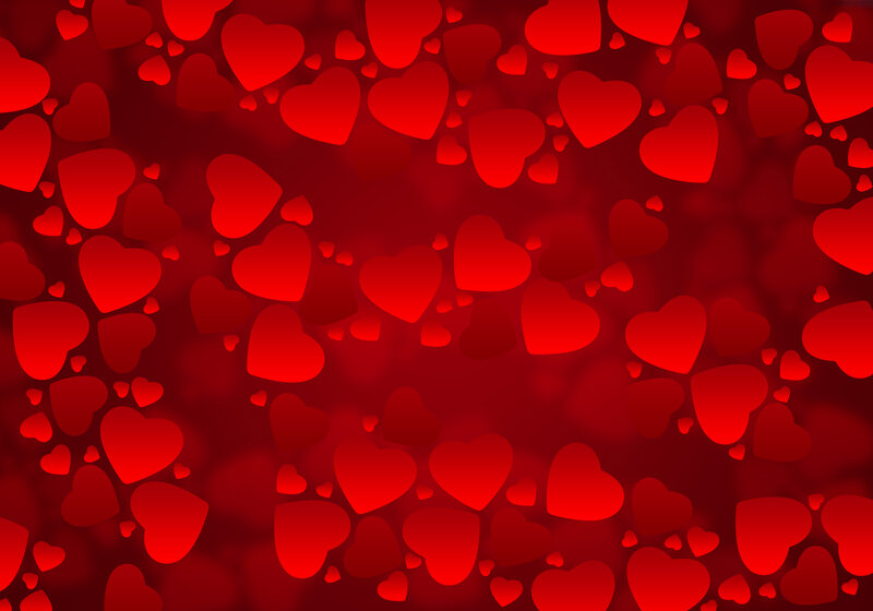 Red Hearts Pattern — Romantic