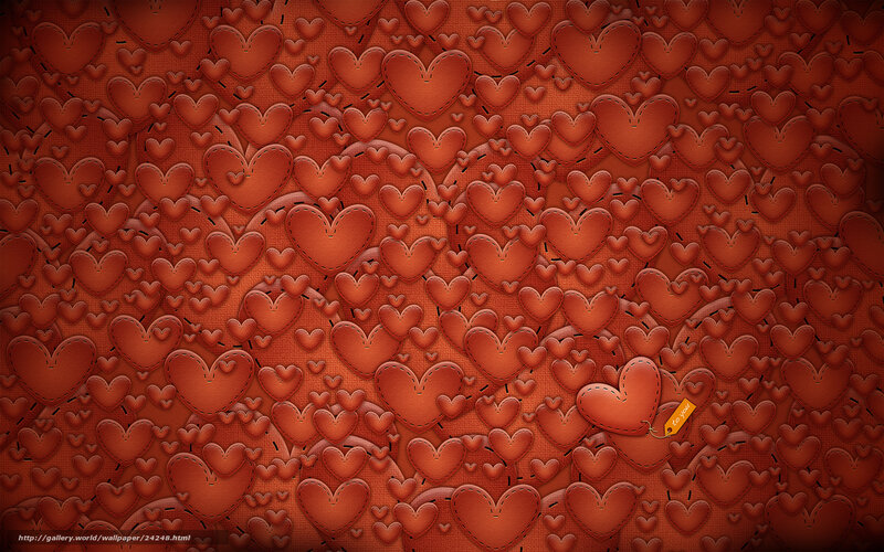 Red hearts wallpaper