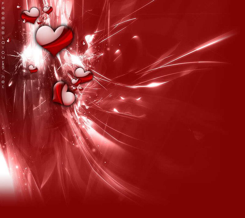 Red Hearts with Light Effects