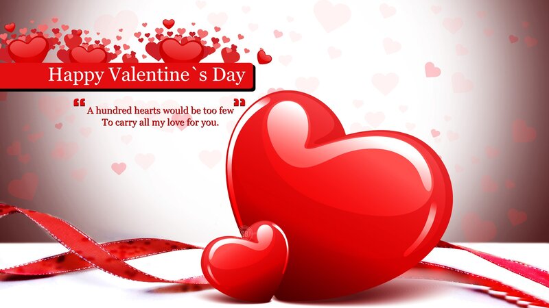 Red Hearts with Ribbon — Romantic