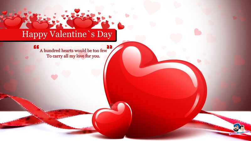Red Hearts with Ribbon