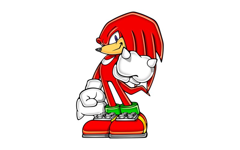 Red Hedgehog Character — Confident, Digital Art