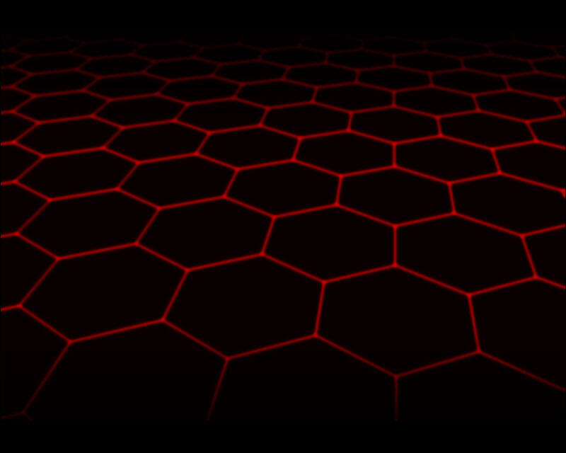 red hexagonal grid pattern