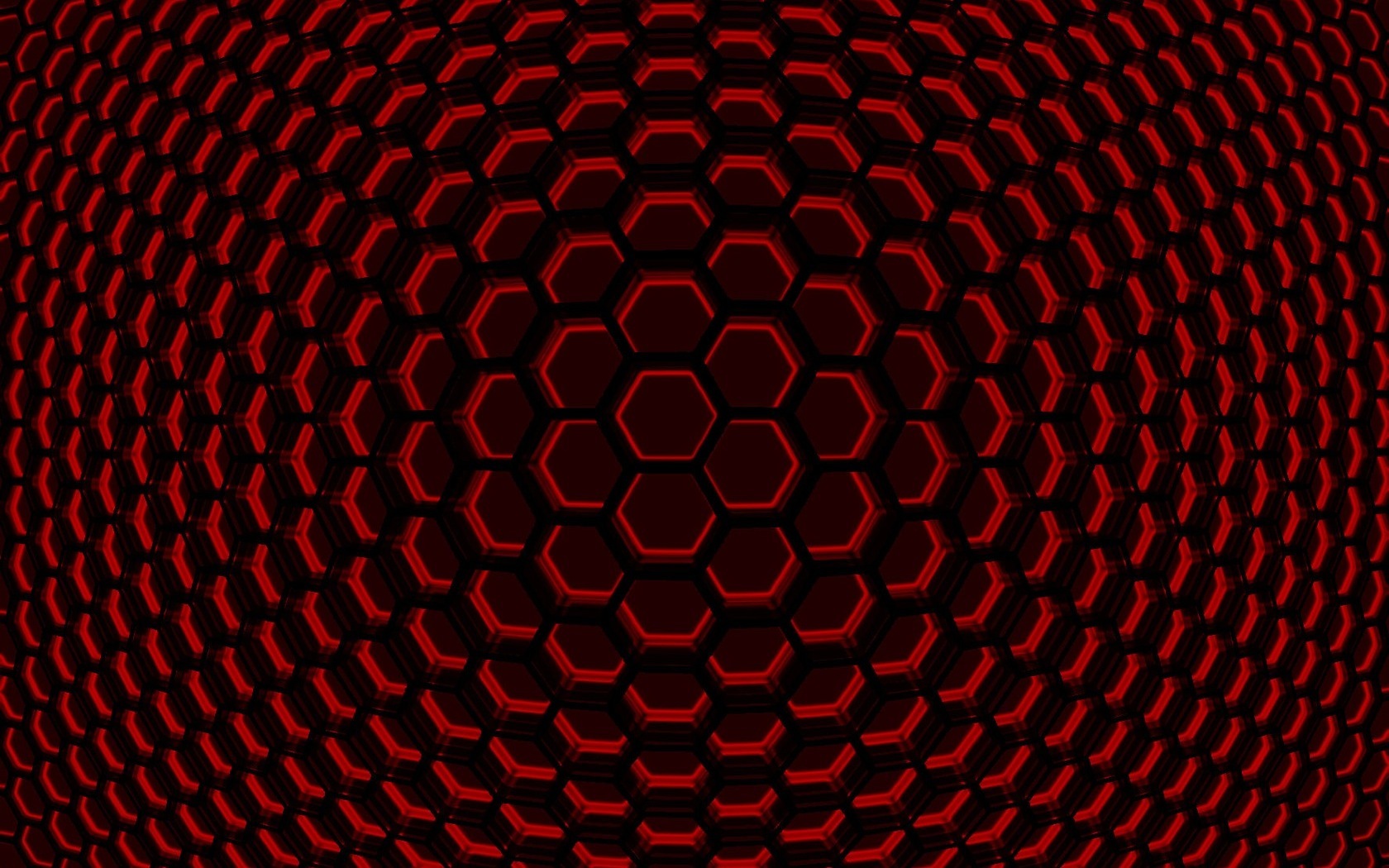 red hexagonal pattern